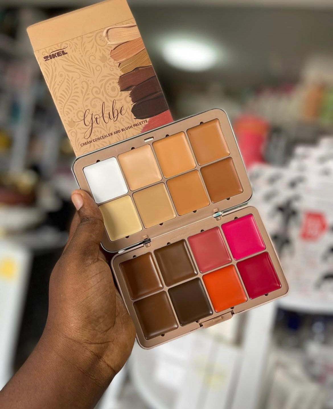 Zikel Golibe Cream Concealer and Blush Palette